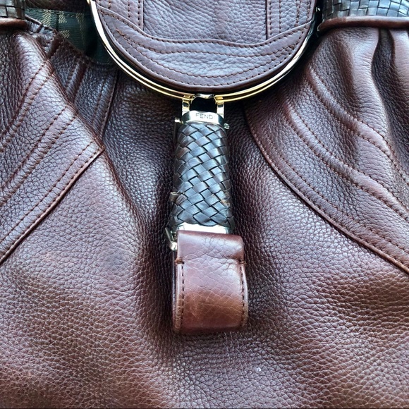 Fendi Nappa Leather Spy Bag in Brown - Picture 2 of 8